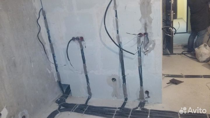 Замена блока выключателей туалет/ванна/кухня