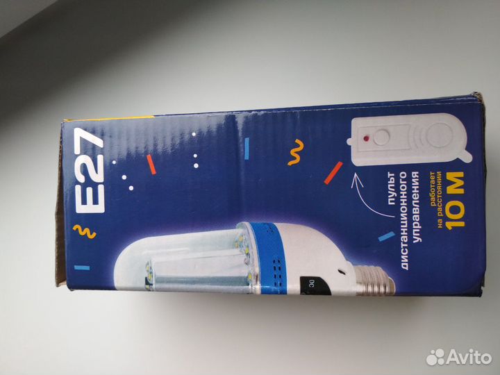 Светодиодная лампа на аккумуляторе с пультом ду