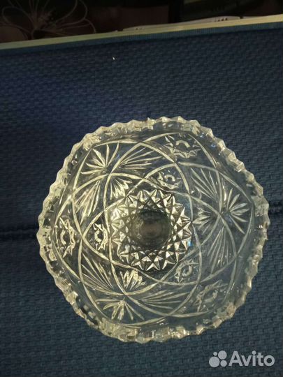 Ваза хрустальная СССР для конфет