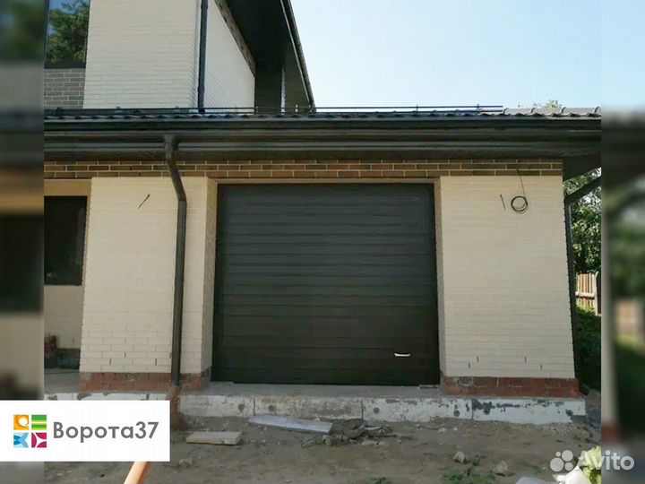 Гаражные секционные ворота Алютех