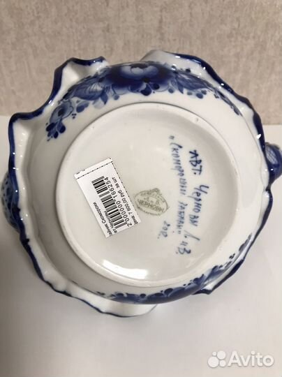 Гжель авторские работы Л.и В. Черновы