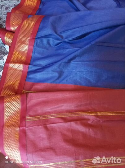 Индийское сари шелк