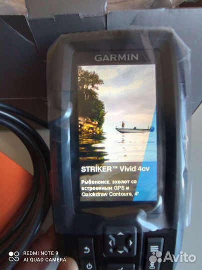 Эхолот Garmin vivid striker plus 4cv с крышкой