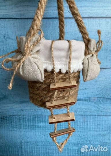 Воздушный шар с корзиной Розовые сны, монгольфьер