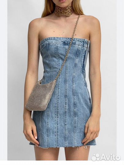 Джинсовое платье zara