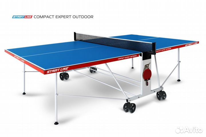 Стол теннисный Compact expert 6 Всепогодный Синий