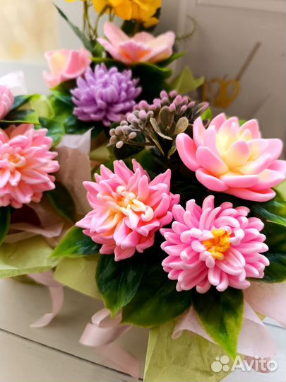 Букет из мыла ручной работы