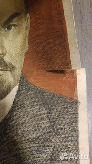 Ленин. Карандаш акварель