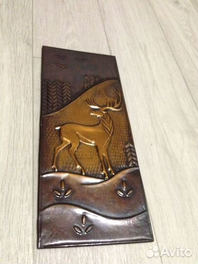 Панно Чеканка настенное металл СССР