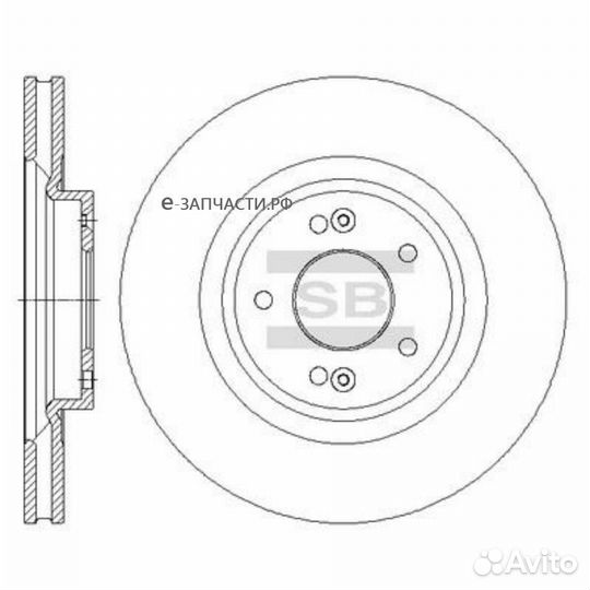 Sangsin brake SD1091 Торм.диск пер