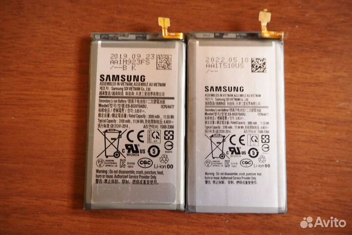 Аккумулятор samsung s10e 2 штуки,ва923 1 штука