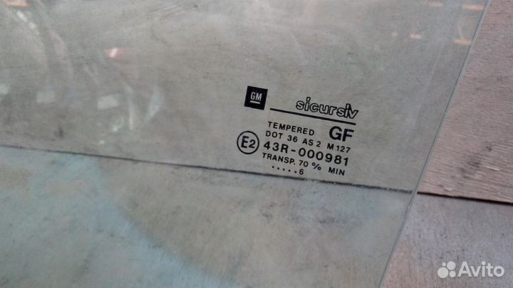 Стекло двери задней левой Седан Хэтчбек Вектра Б