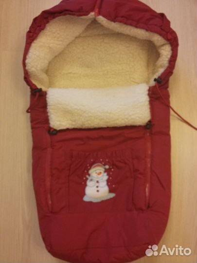 Конверт на овчине в коляску