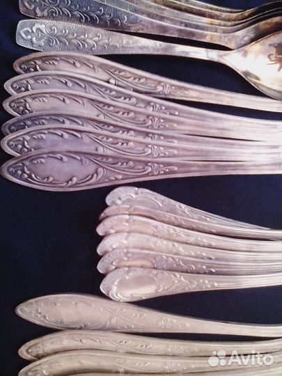 Ложки, вилки мельхиор / нерж. 60-х гг СССР