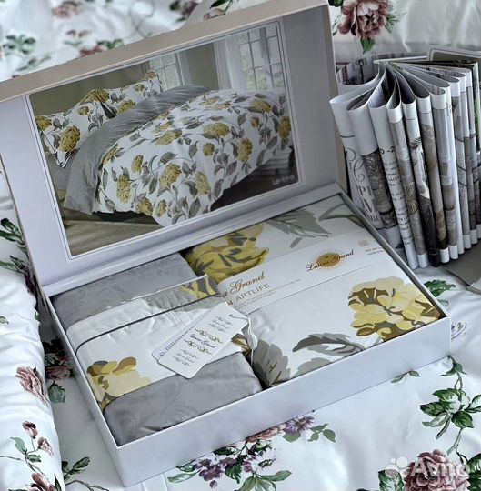 Постельное белье 2.0(евро)в подарочной коробке