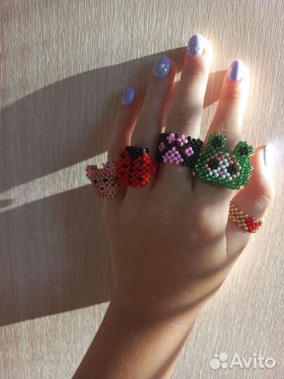 Кольцо из бисера