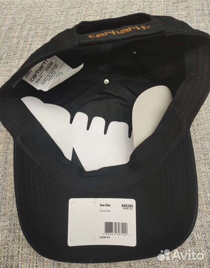 Кепка мужская Carhartt, чёрная (Оригинал)