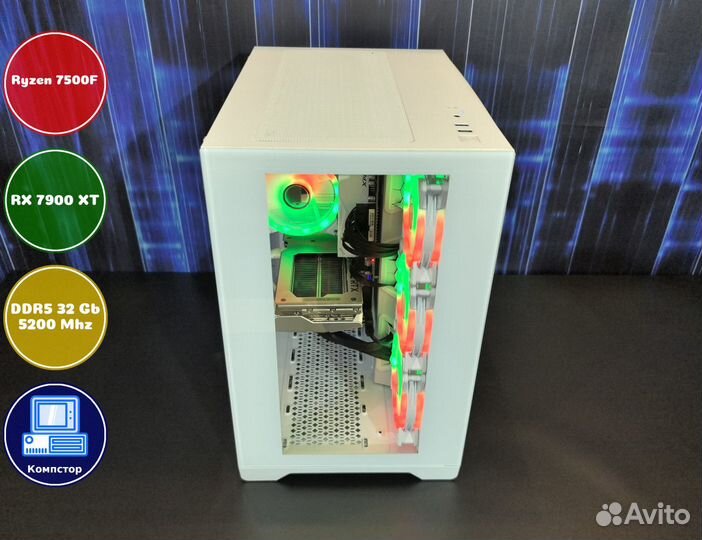 Сборки пк AMD7500F-RX7900XT-32DDR5-QXY86052749-A620