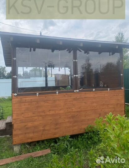 Мягкие окна для беседки