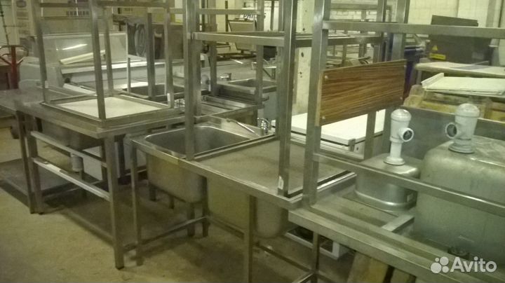 Столы, стеллажи мойки из нержавейки