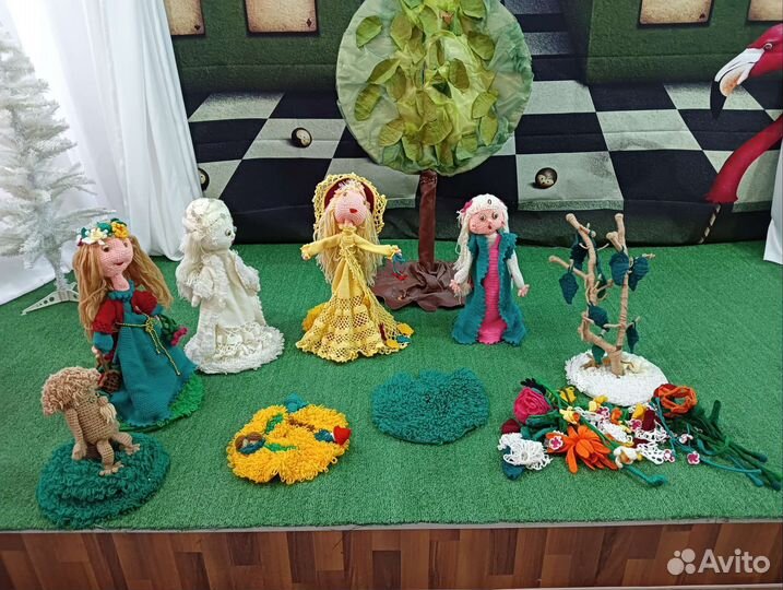Куклы вязаные для театра