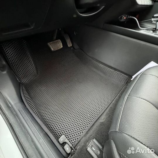 Коврики EVA 3Д на Элантра 7 серый+черный