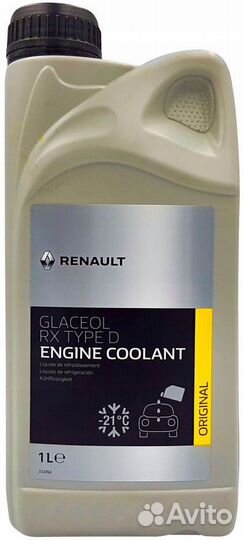 Антифриз Renault Glaceol RX Type D (1л, готовый)