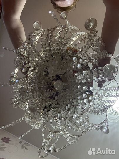 Люстра хрустальная б/у
