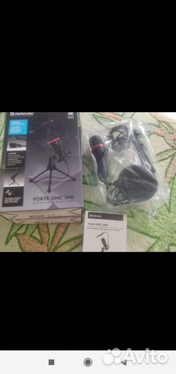 Игровой стрим микрофон. Defender forte GMC 300