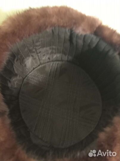 Норковая шапка мужская-обманка