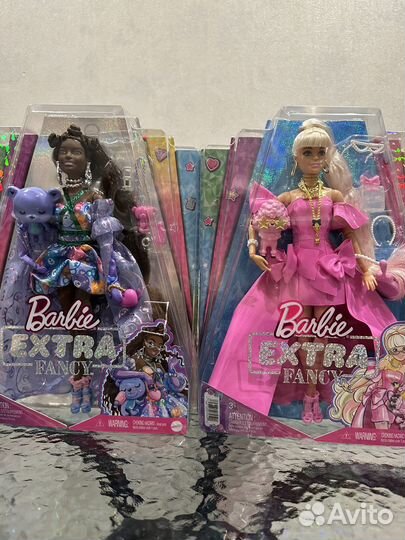 Кукла barbie fancy Экстра в розовом платье