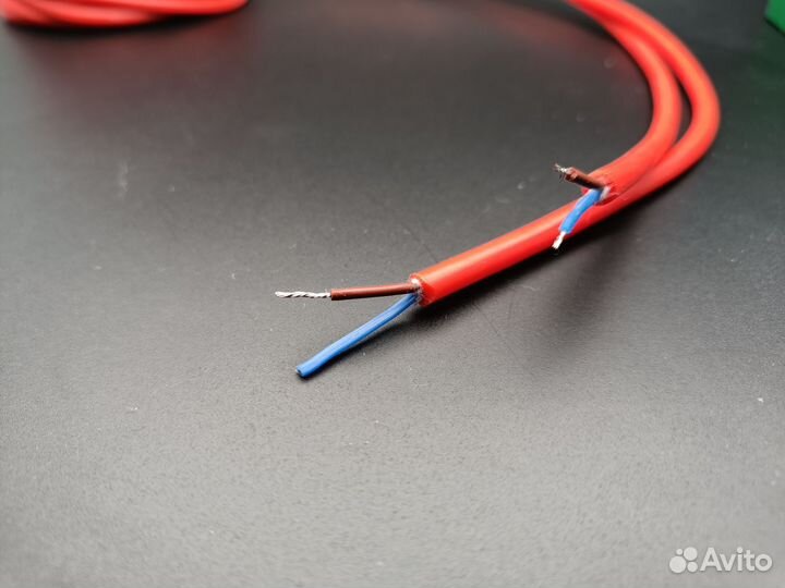 Силиконовый сетевой кабель 2 х 0.3 мм2, длина 4.3м