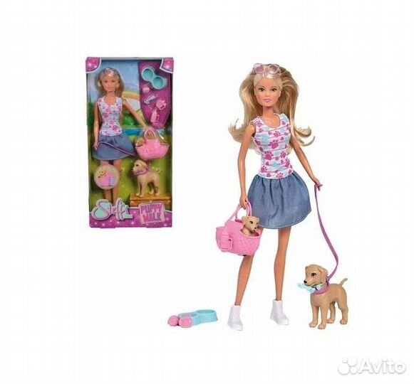 Кукла Штеффи Прогулка с питомцами, 29 см 5733310