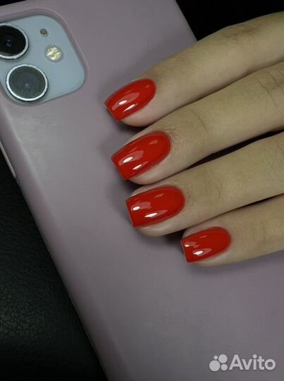 Маникюр, гель лак, укрепление