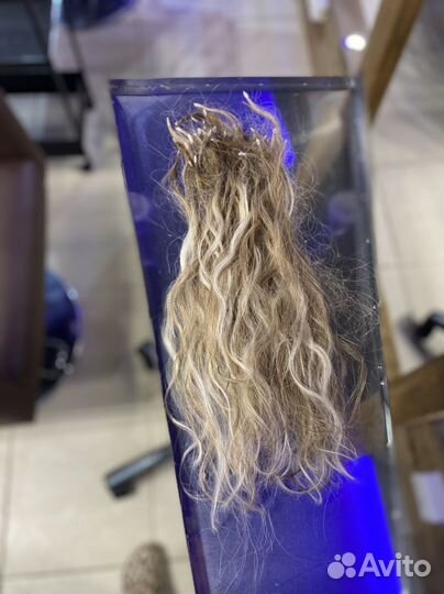 Волосы для наращивания на капсулах