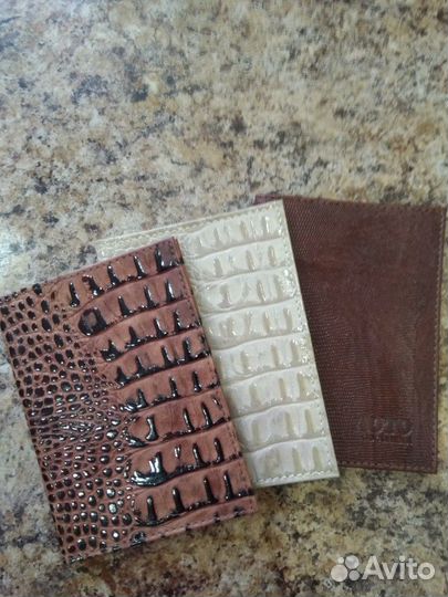 Обложки для а/документов нат.кожа