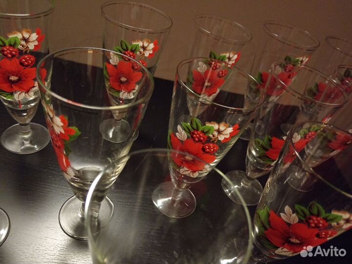 Фужеры, бокалы, стаканы СССР Bohemia Чехословакия