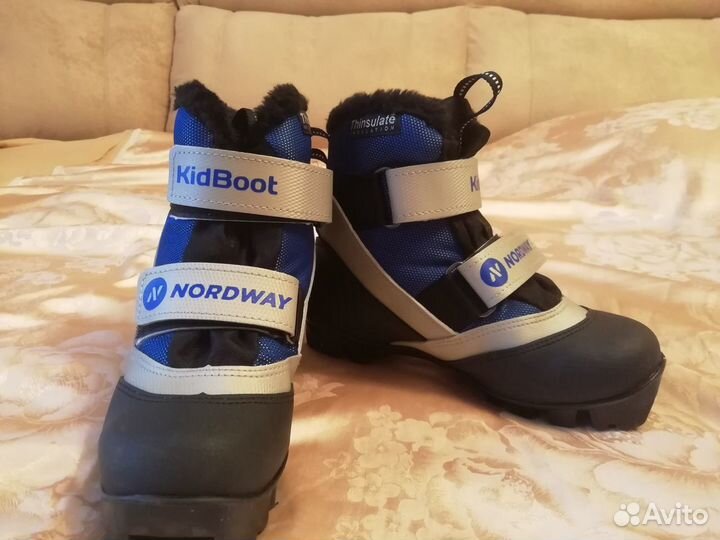 Лыжный набор KidBoot nord WAY. Лыжи ботинки и палк