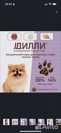 Сухой корм для собак