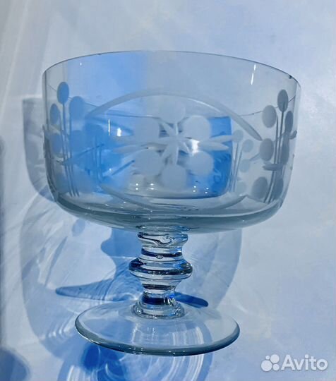 Ваза для фруктов. Богемия. Хрусталь.новое