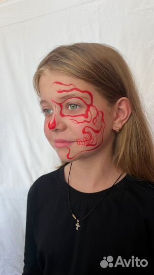 Аквагрим грим на Хеллоуин