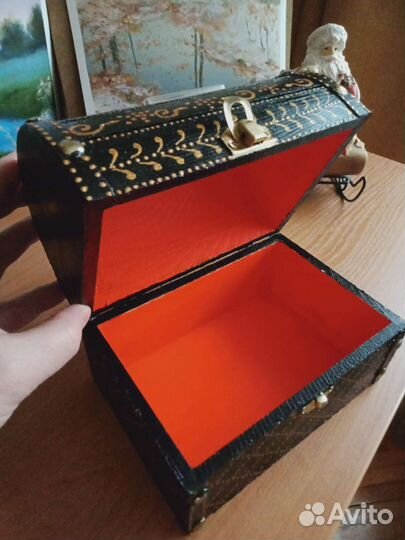 Шкатулка сундучок ручной работы
