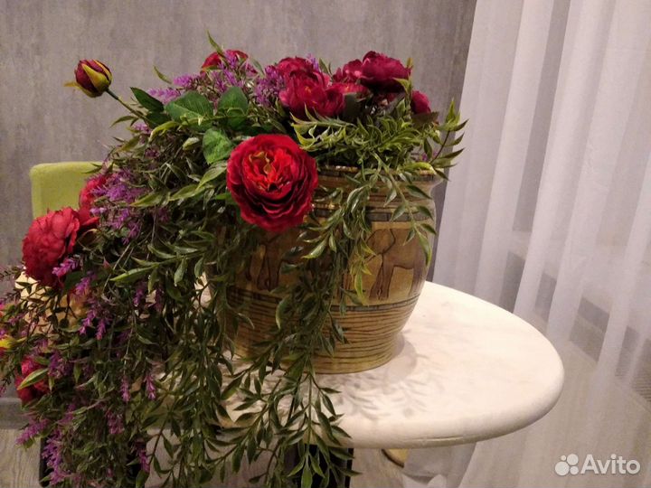 Искусственные цветы для декора свадьбы бу