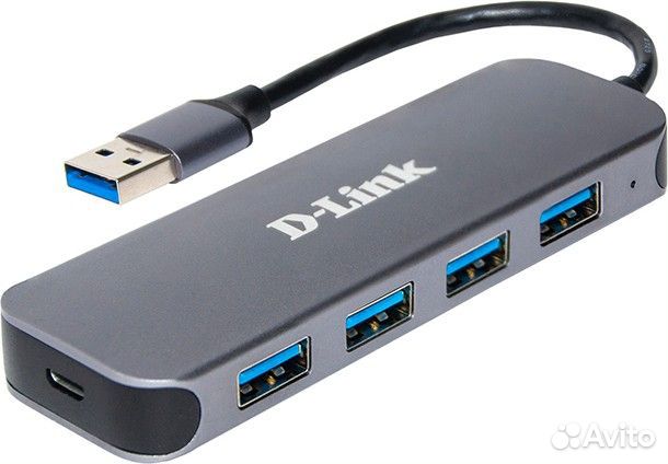 Концентратор D-link 4 port USB 2.0 с бп торг