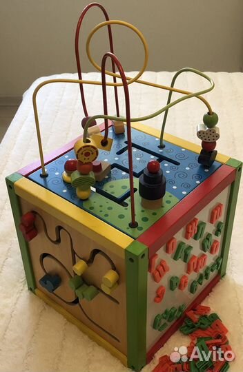 Детский развивающий куб 30х30х30 (бизикуб)