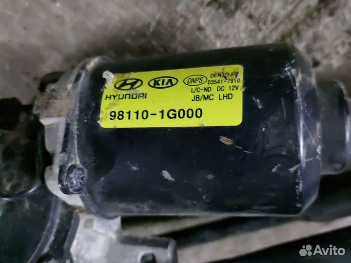 Трапеция дворников Киа Рио 2 в сборе с моторчиком