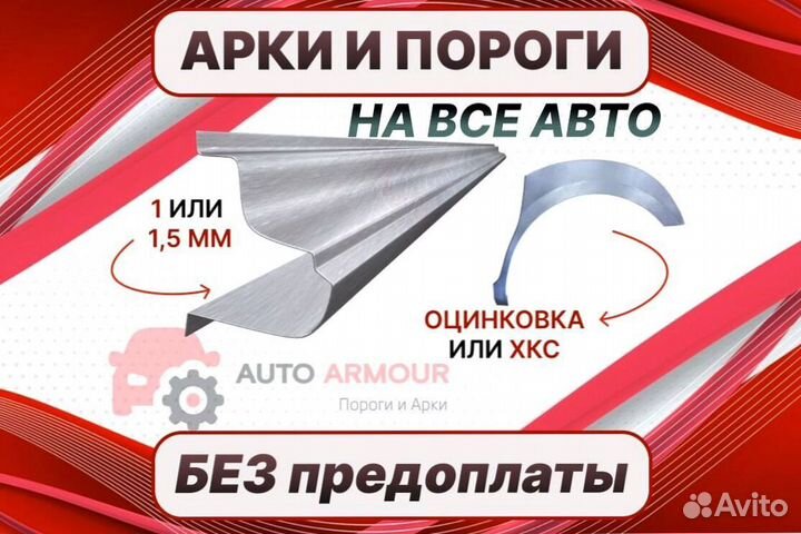 Пороги на Citroen Berlingo ремонтные кузовные