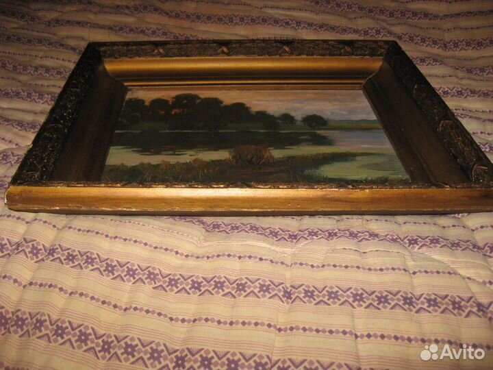 Картина. Демидов О.Н. Вечер. 1992г. 26*19 см