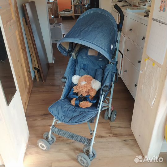 Коляска трость maclaren quest Denim. Джинс