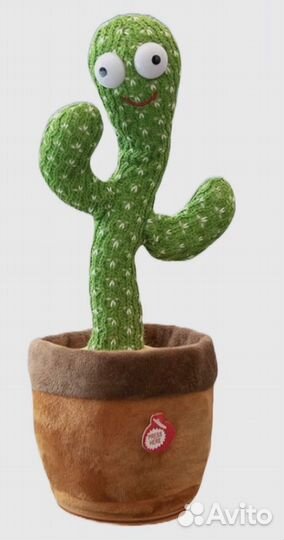 Танцующий,поющий и повторяющий кактус игрушка